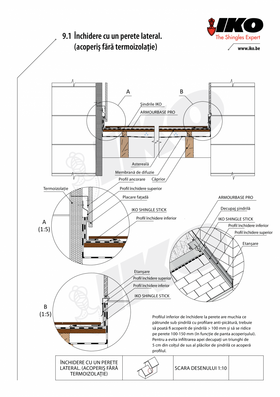 Pagina 1-CAD-PDF Inchidere perete lateral IKO Detaliu de montaj 