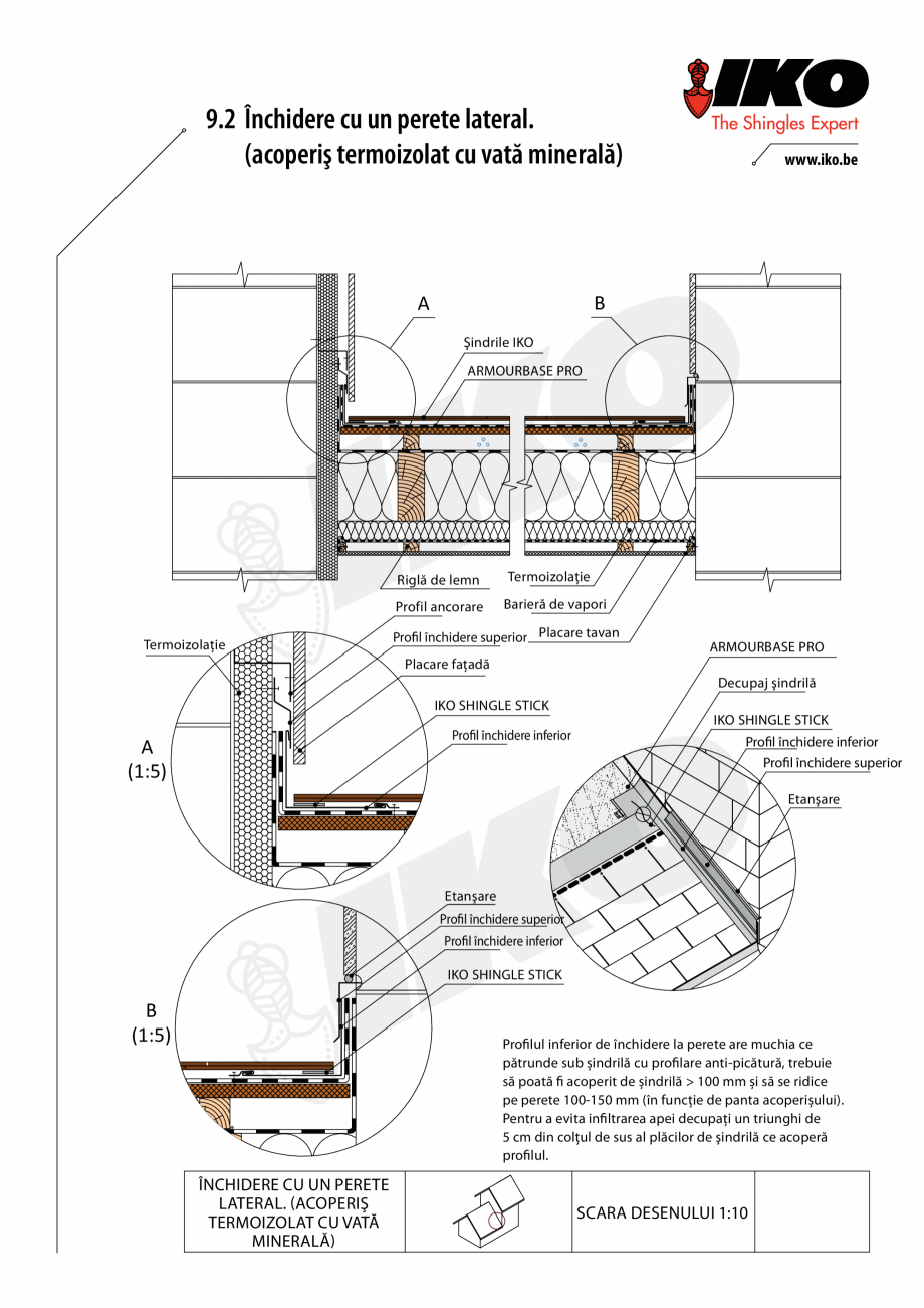 Pagina 2-CAD-PDF Inchidere perete lateral IKO Detaliu de montaj 