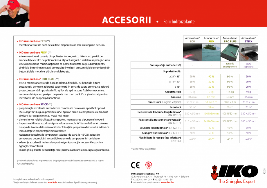 Pagina 2-Folii hidroizolante pentru acoperis cu sindrila bituminoasa IKO ARMOURBASE, ARMOURBASE ECO,...