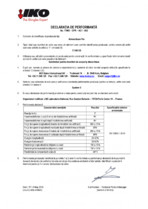 Declaratie de performanta - substraturi pentru invelitori de acoperis IKO