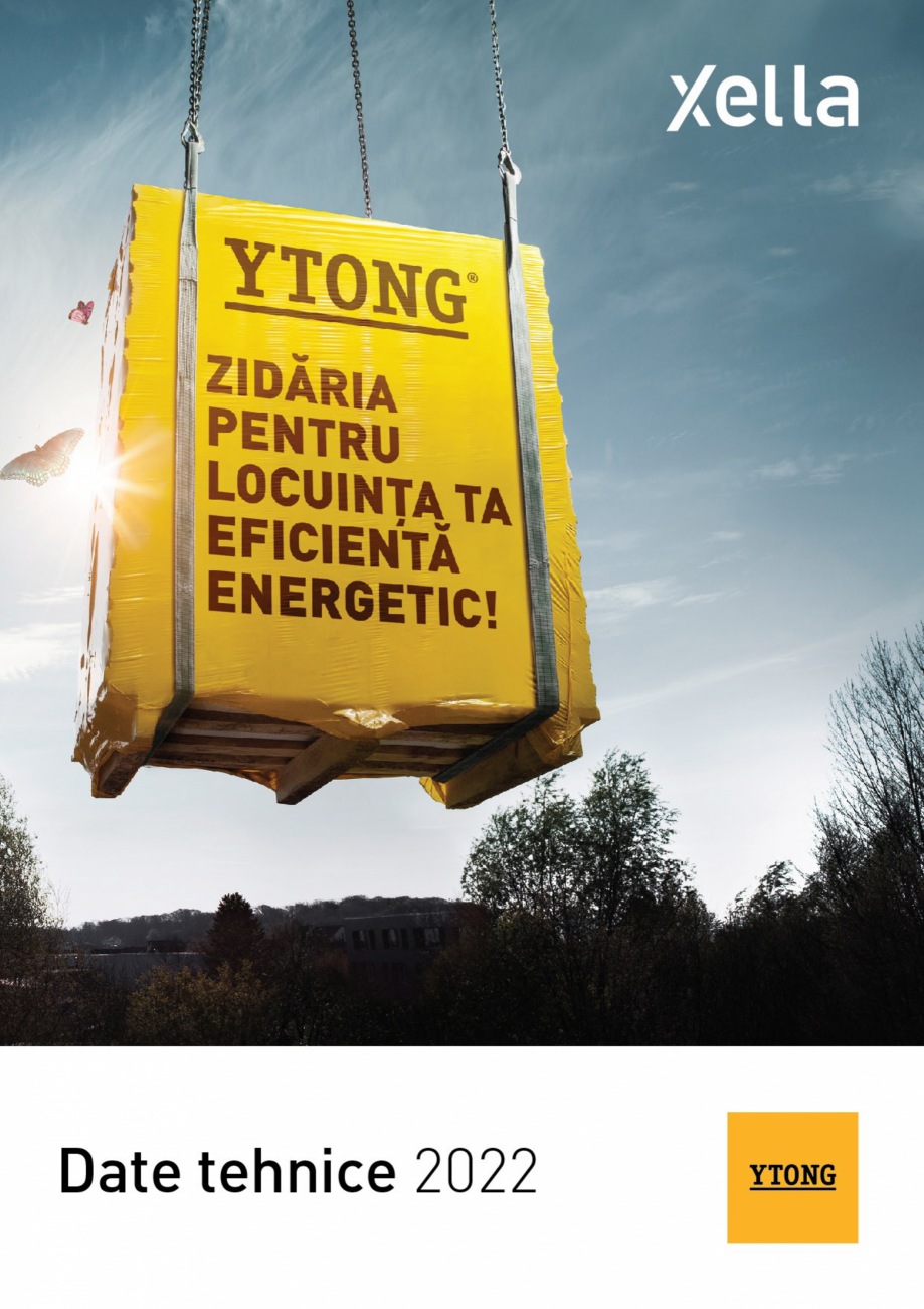 Pagina 1-Zidaria pentru locuinta eficienta energetic - date tehnice YTONG Fisa tehnica Romana 