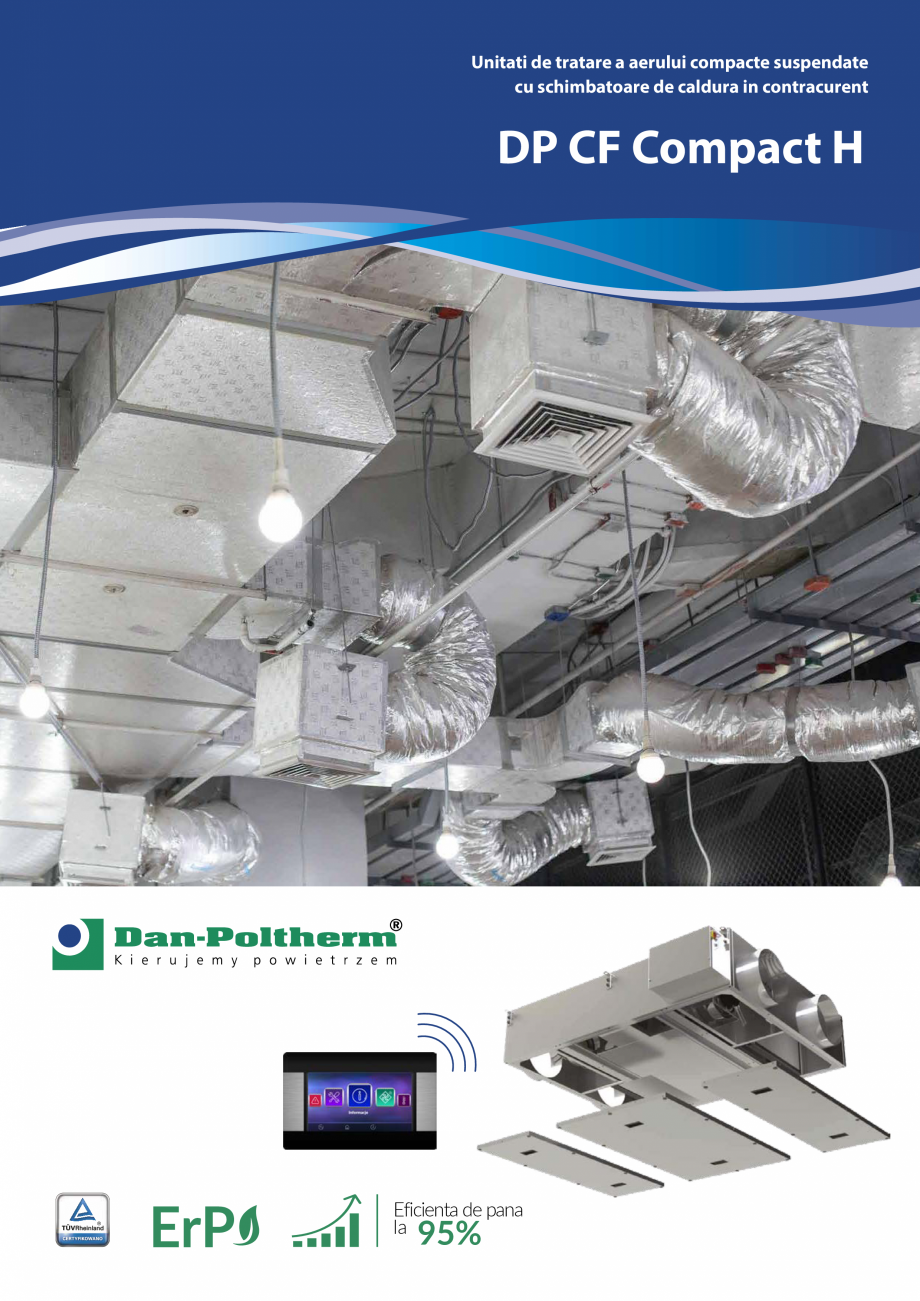 Pagina 1-Unitati de tratare a aerului compacte suspendate cu schimbatoare de caldura in contracurent...
