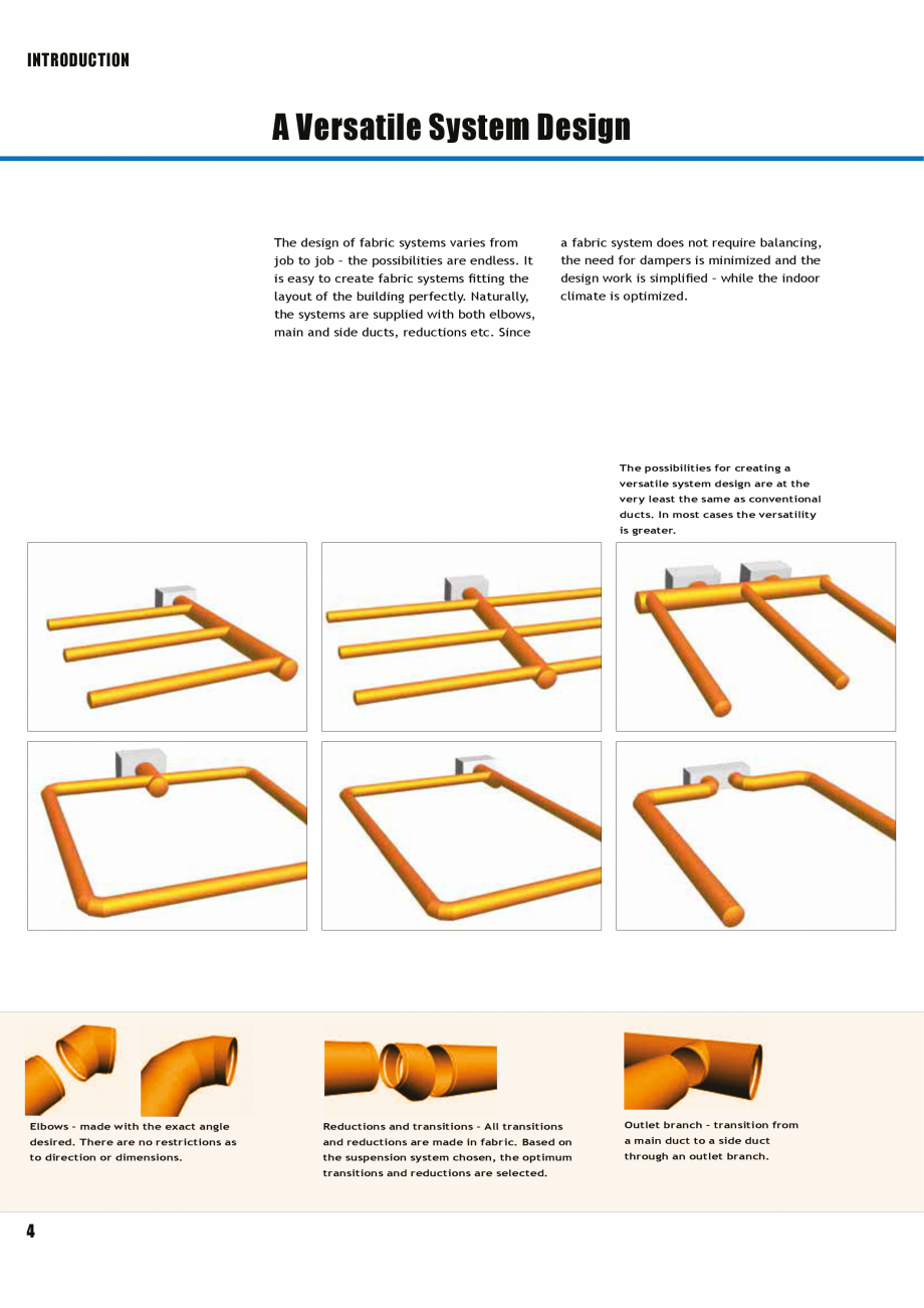Pagina 3-Tubulatura textila - dispersia aerului FabricAir Trevira, Combi, Poly, AntiStat, Glass 220...