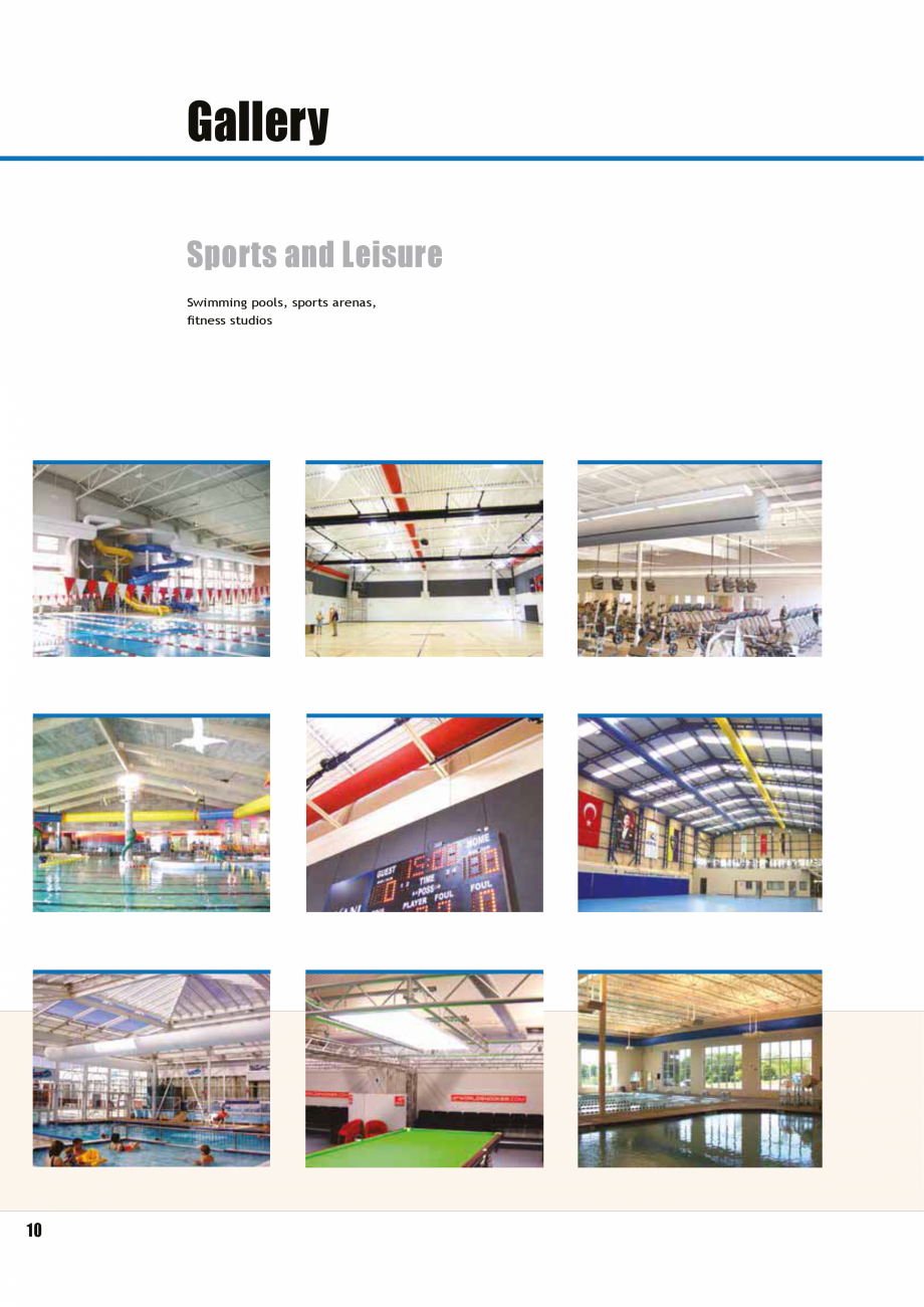 Pagina 9-Tubulatura textila - dispersia aerului FabricAir Trevira, Combi, Poly, AntiStat, Glass 220...