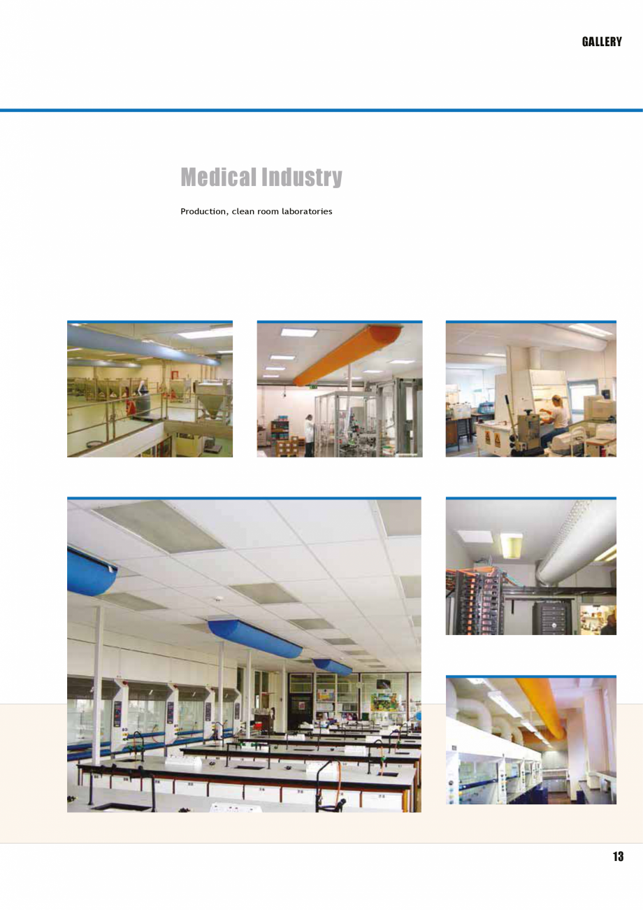 Pagina 12-Tubulatura textila - dispersia aerului FabricAir Trevira, Combi, Poly, AntiStat, Glass 220...