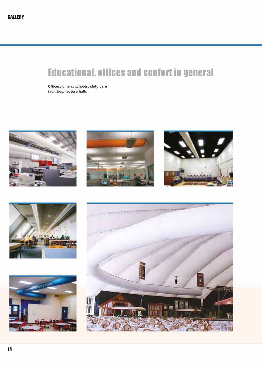 Pagina 13-Tubulatura textila - dispersia aerului FabricAir Trevira, Combi, Poly, AntiStat, Glass 220...