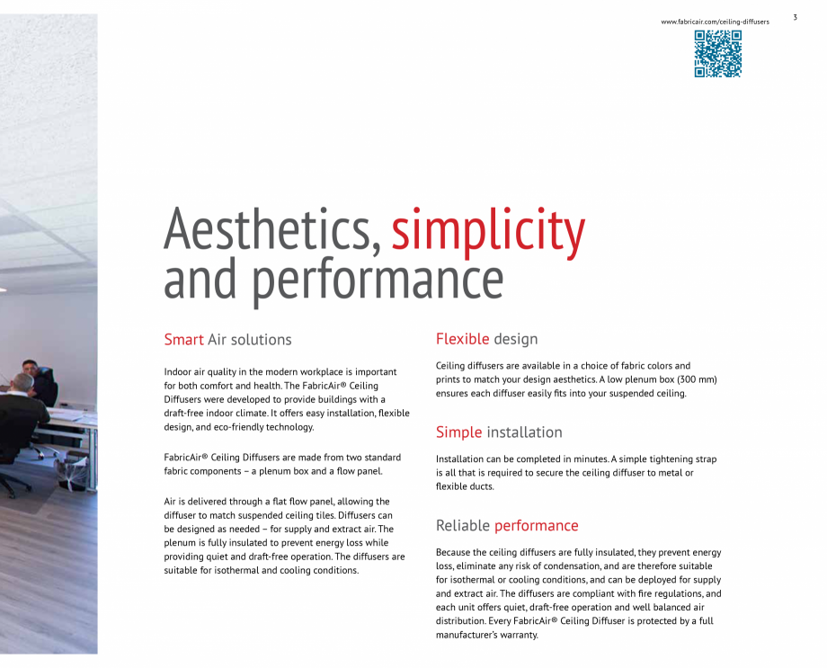 Pagina 3-Difuzoare de tavan pentru tubulatura textila FabricAir Difuzor Catalog, brosura Engleza  to...