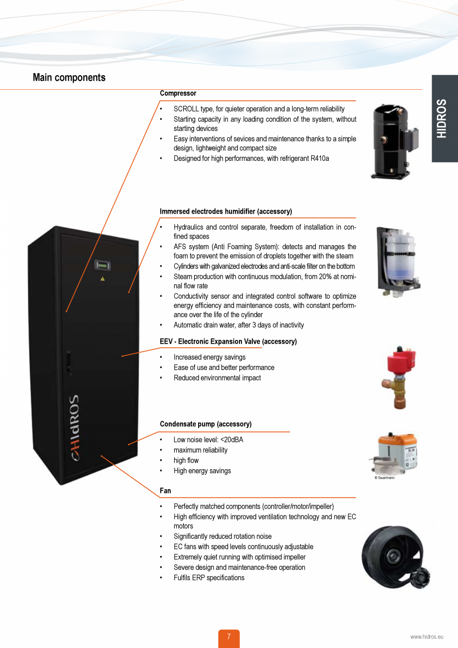 Pagina 6-Catalog sisteme de climatizare Close Control HACE DXA, DXW Catalog, brosura Engleza of the cylinder
...