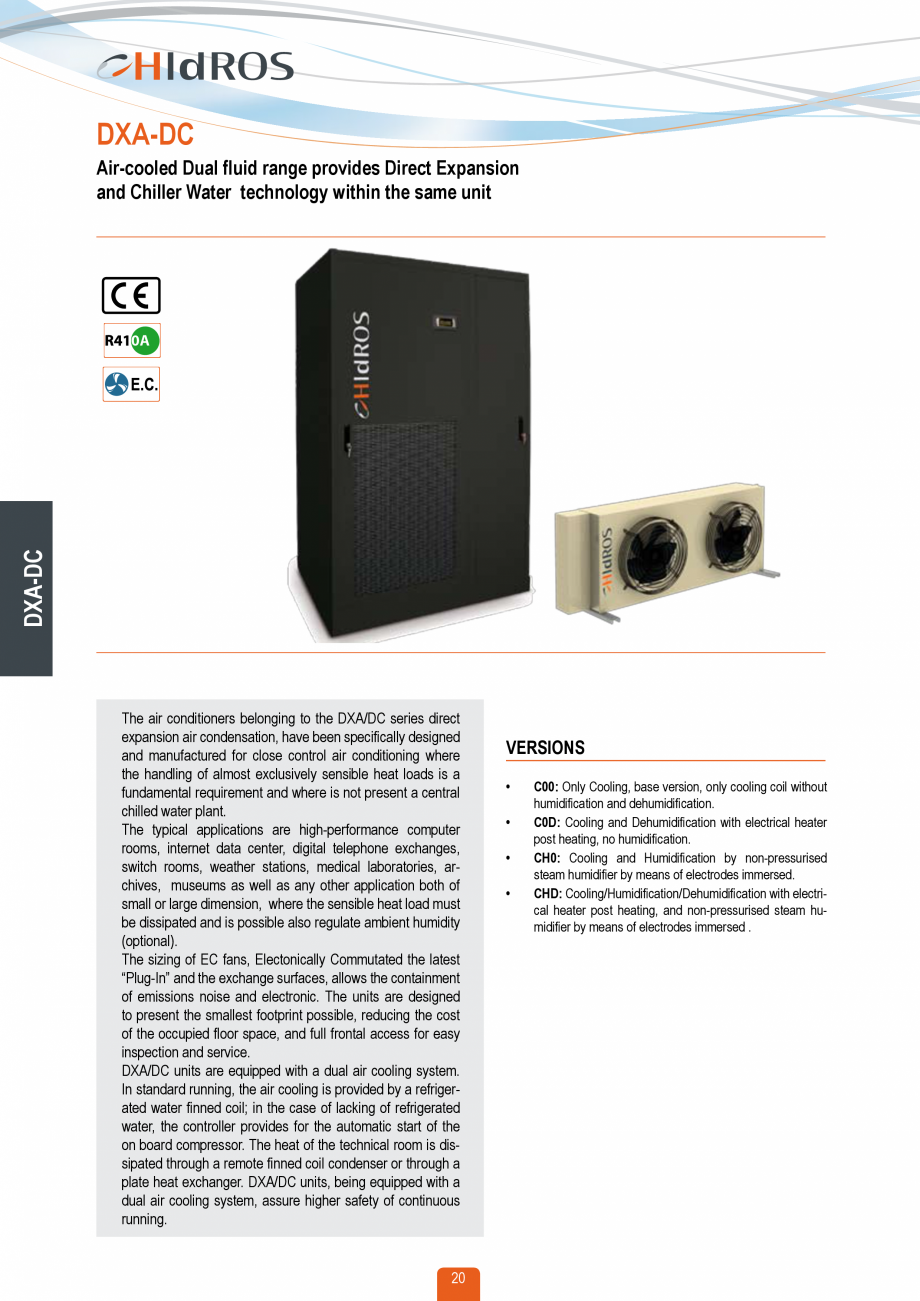 Pagina 19-Catalog sisteme de climatizare Close Control HACE DXA, DXW Catalog, brosura Engleza x2261x750...