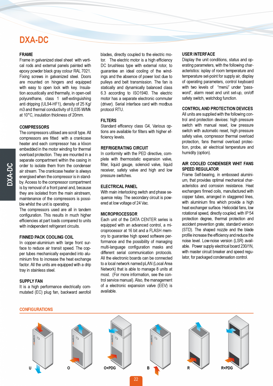 Pagina 21-Catalog sisteme de climatizare Close Control HACE DXA, DXW Catalog, brosura Engleza s of electrodes ...