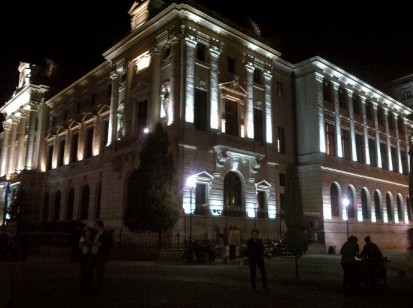 Banca nationala BNR - noaptea  Banca nationala (BNR)