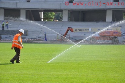 Instalare cabluri degivrare si anti-inghet pentru stadion - gazon Stadion Arena Cluj 