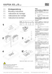 Instructiuni montaj pentru unitatea de prize KAPSA S-XS BACHMANN - 