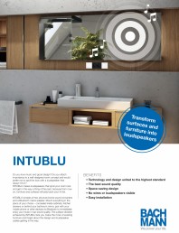 Sistem audio INTUBLU compatibil cu prizele incorporabile pentru bucatarie, living, baie sau birou