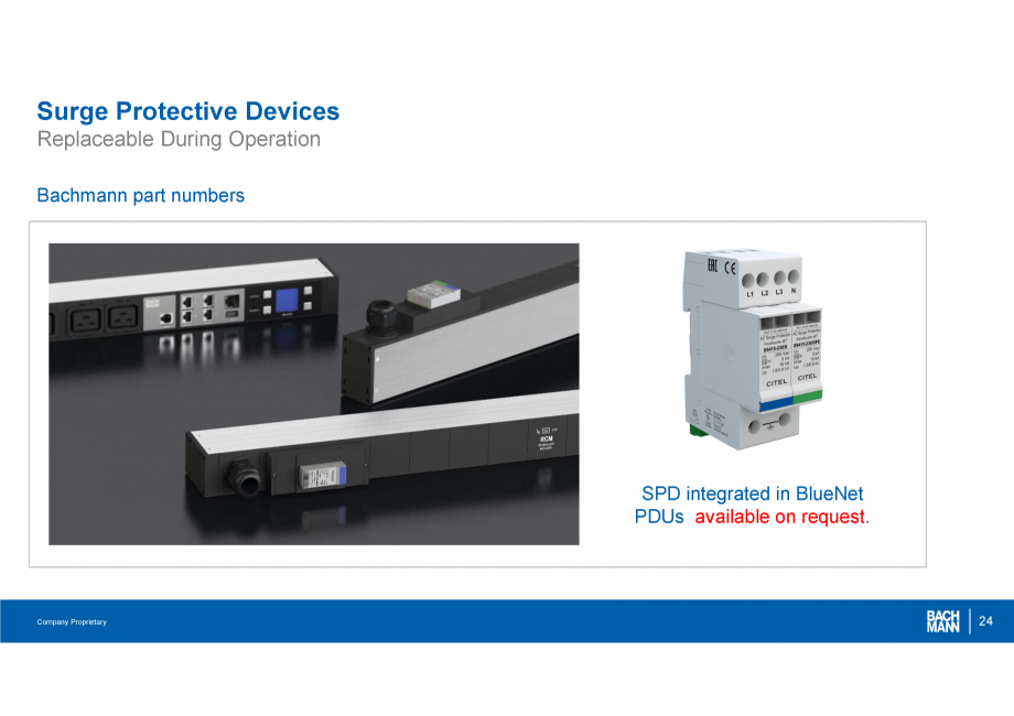 Pagina 1-Protectie modulara la supratensiune BACHMANN Catalog, brosura Engleza Surge Protective Devices...