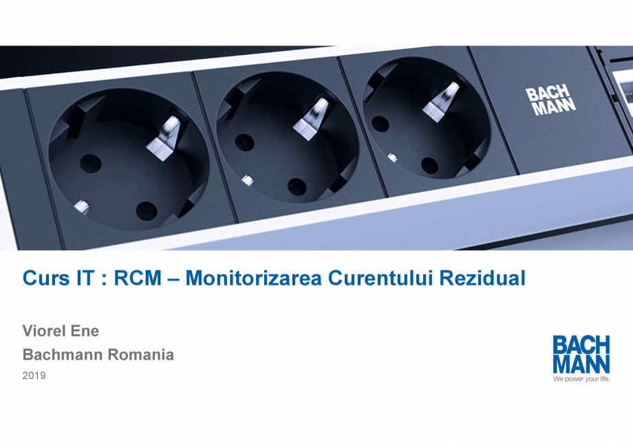 Pagina 1-Prezentare RCM (monitorizare curent rezidual) pentru unitati de distributie inteligenta a energiei...