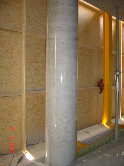 Exemplu de utilizare a cofrajelor circulare pentru suprafete netede din beton RAPIDOBAT Constructii cu cofraje circulare