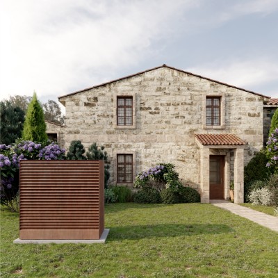 AMBIANZZA Pompa caldură aer apa Multi Rezidentială Premium Unitate externă Kronoterm ADAPT MAX 6-18 Kw Corten