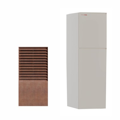AMBIANZZA Pompa de caldura aer-apa Kronoterm Versi-O-2-6-Kw-Corten-Ruginiu-R290-SCOP-5-Unitate interna Hydro-C2 - Pompe de caldura rezidentiale aer-apa apa-apa