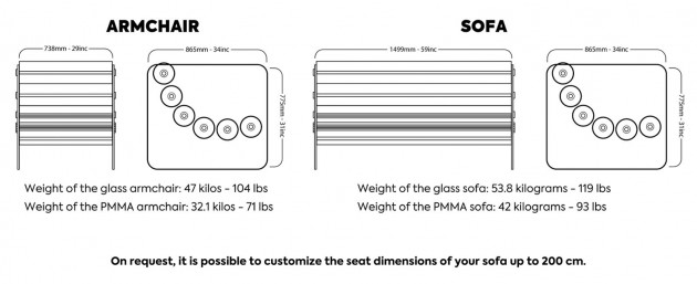 Schiță dimensiuni Mobilier pentru terasa - MW02