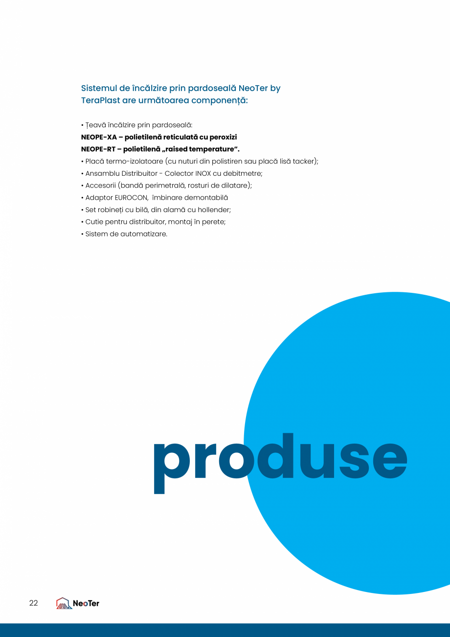 Pagina 22-Incalzire prin pardoseala NeoTer TeraPlast NEONUT20/1, Placa tacker, NEOPE-XA, NEOPE-RT, KIT DC...