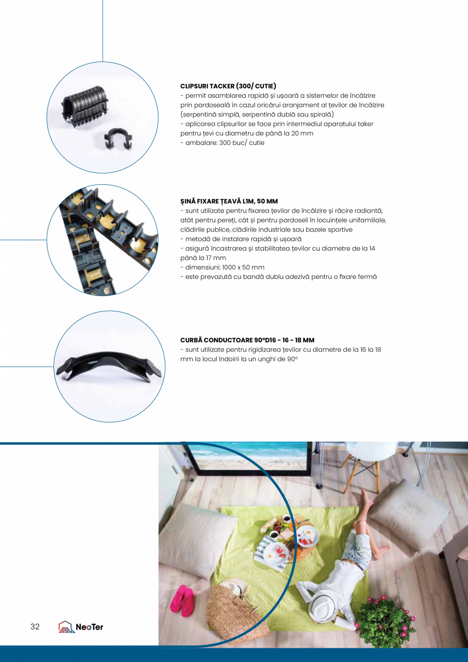 Pagina 32-Incalzire prin pardoseala NeoTer TeraPlast NEONUT20/1, Placa tacker, NEOPE-XA, NEOPE-RT, KIT DC...