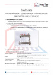 KIit distribuitor/ colector inox 2-12 circuite cu debitmetre compet echipate TeraPlast - KIT DC 1"