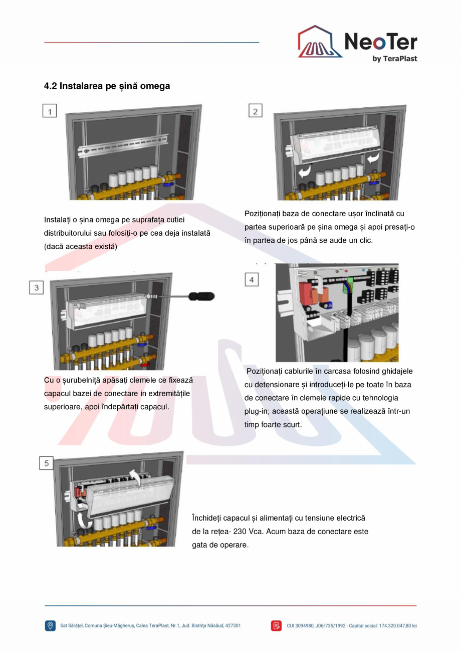 Pagina 6-Unitate control 10 zone - Pompa si cazan TeraPlast Fisa tehnica Romana buie respectate toate...