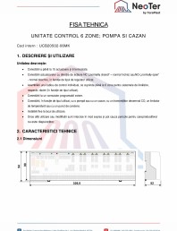 Unitate control 6 zone - Pompa si cazan