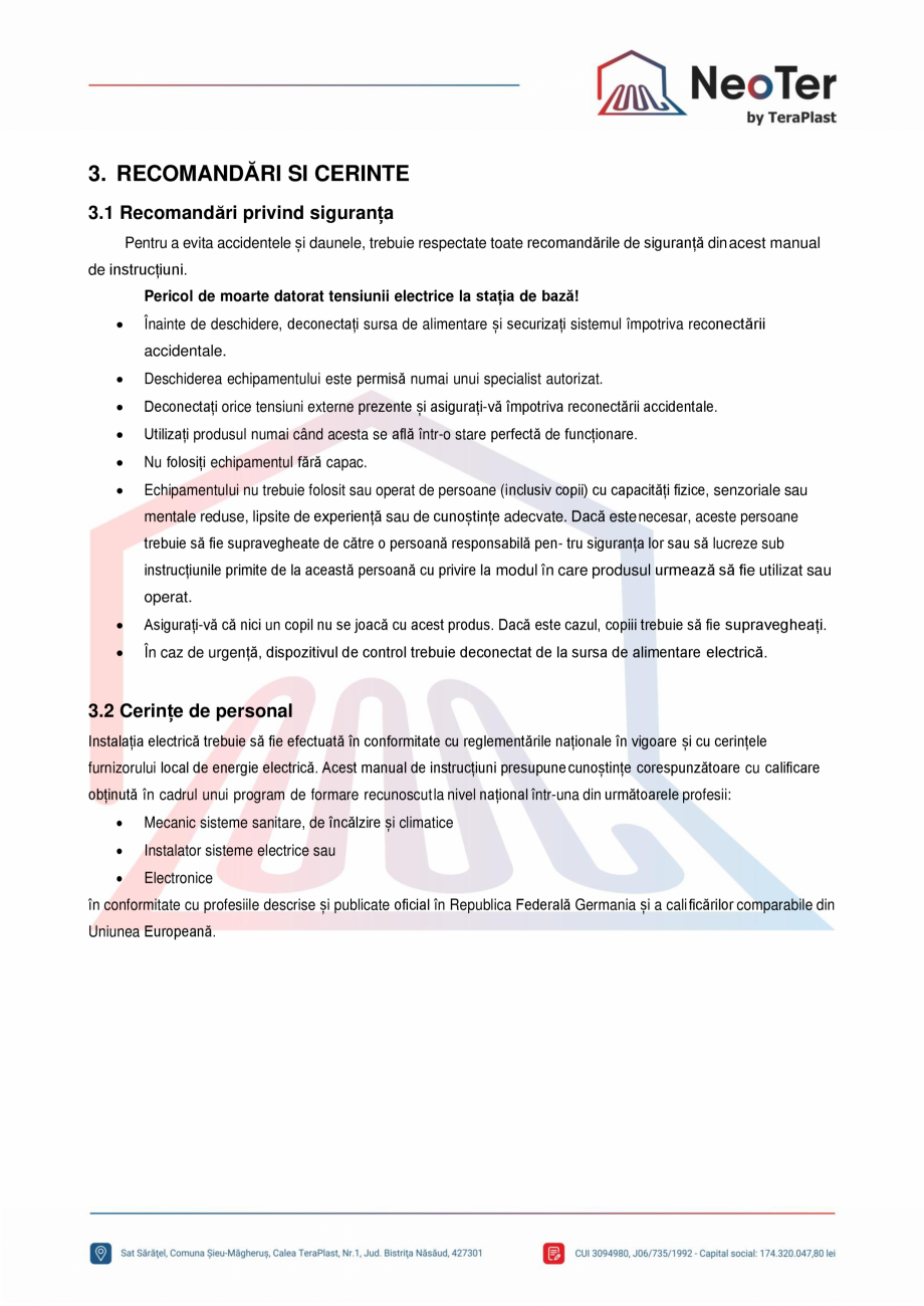 Pagina 4-Unitate control 6 zone - Pompa si cazan TeraPlast Fisa tehnica Romana le conectate

10...