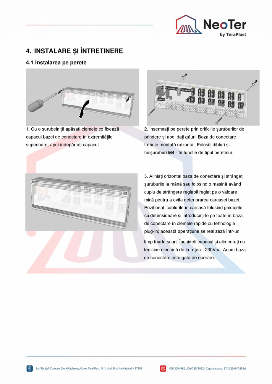 Pagina 5-Unitate control 6 zone - Pompa si cazan TeraPlast Fisa tehnica Romana lzire și/sau răcire

•
...
