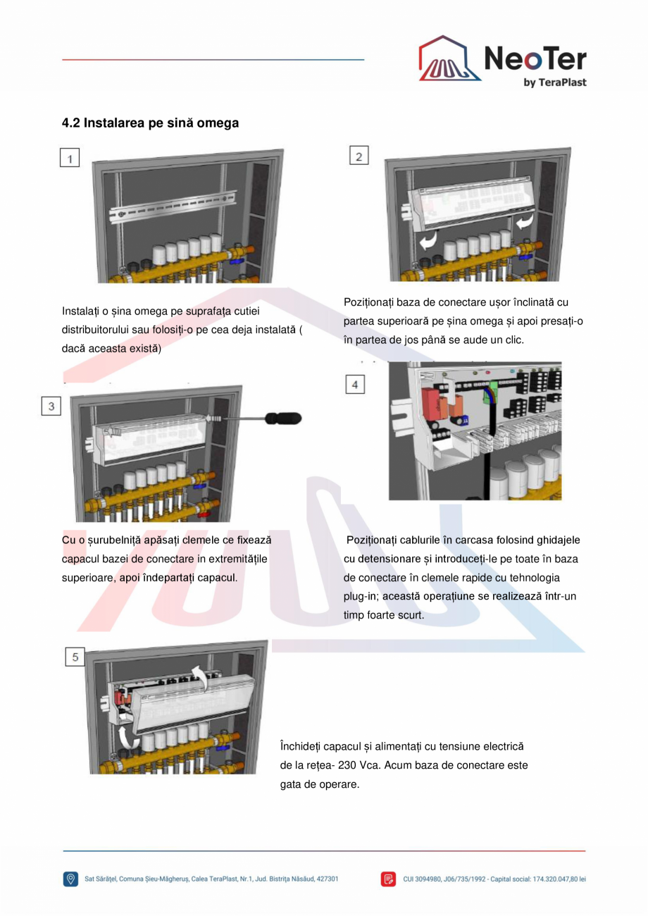 Pagina 6-Unitate control 6 zone - Pompa si cazan TeraPlast Fisa tehnica Romana st manual
de instrucțiuni....