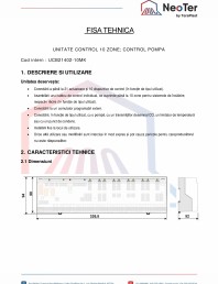 Unitate control 10 zone - Control pompa