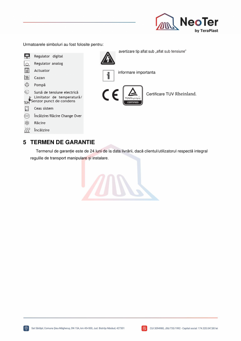 Pagina 8-Unitate control 10 zone - Control pompa TeraPlast Fisa tehnica Romana ndepărtați capacul.

cu...