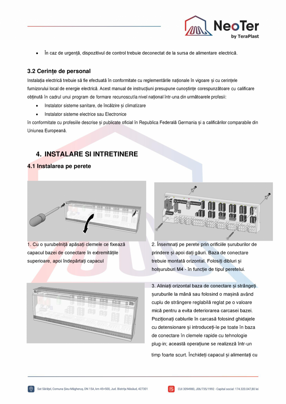 Pagina 4-Unitate control 6 zone - Control pompa TeraPlast Fisa tehnica Romana timp

•

Control pompă

•
...