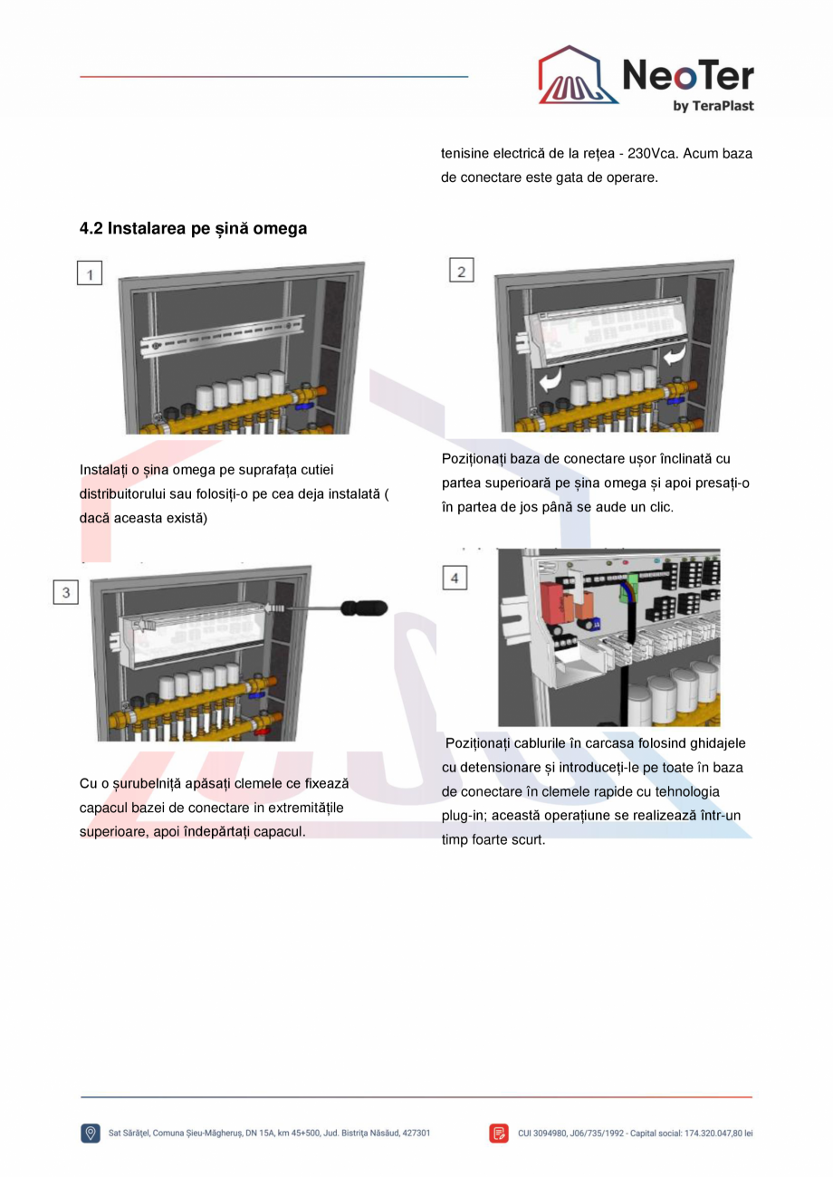 Pagina 5-Unitate control 6 zone - Control pompa TeraPlast Fisa tehnica Romana 
Echipamentului nu trebuie...