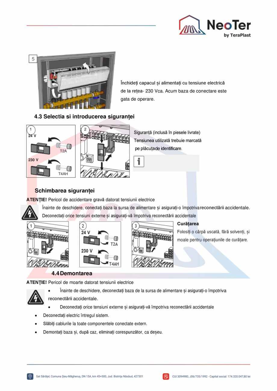 Pagina 6-Unitate control 6 zone - Control pompa TeraPlast Fisa tehnica Romana program de formare recunoscut...