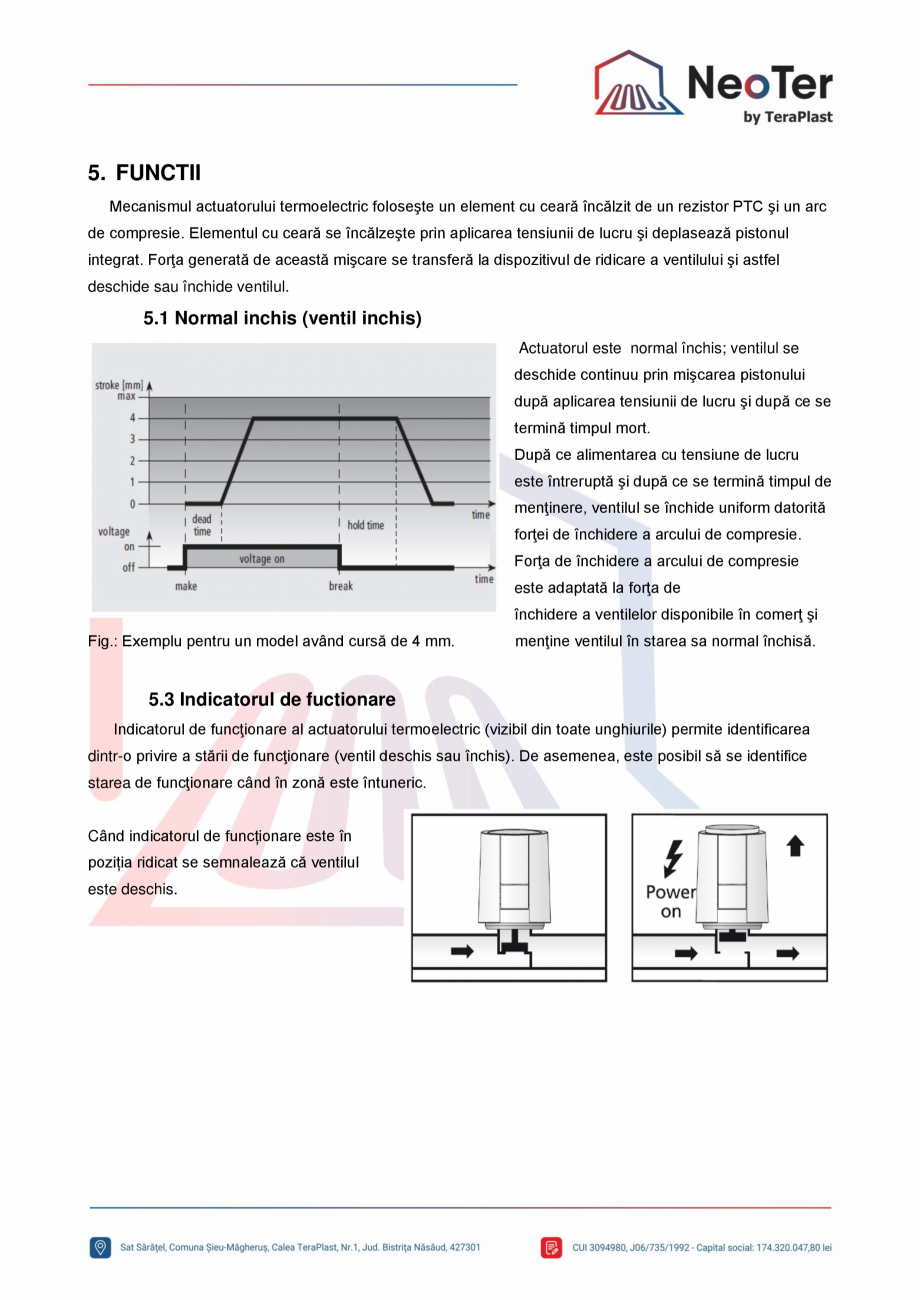 Pagina 5-Cap termoelectric 1W TeraPlast CAPA20405MK Fisa tehnica Romana rezistor PTC şi un arc
de compresie....