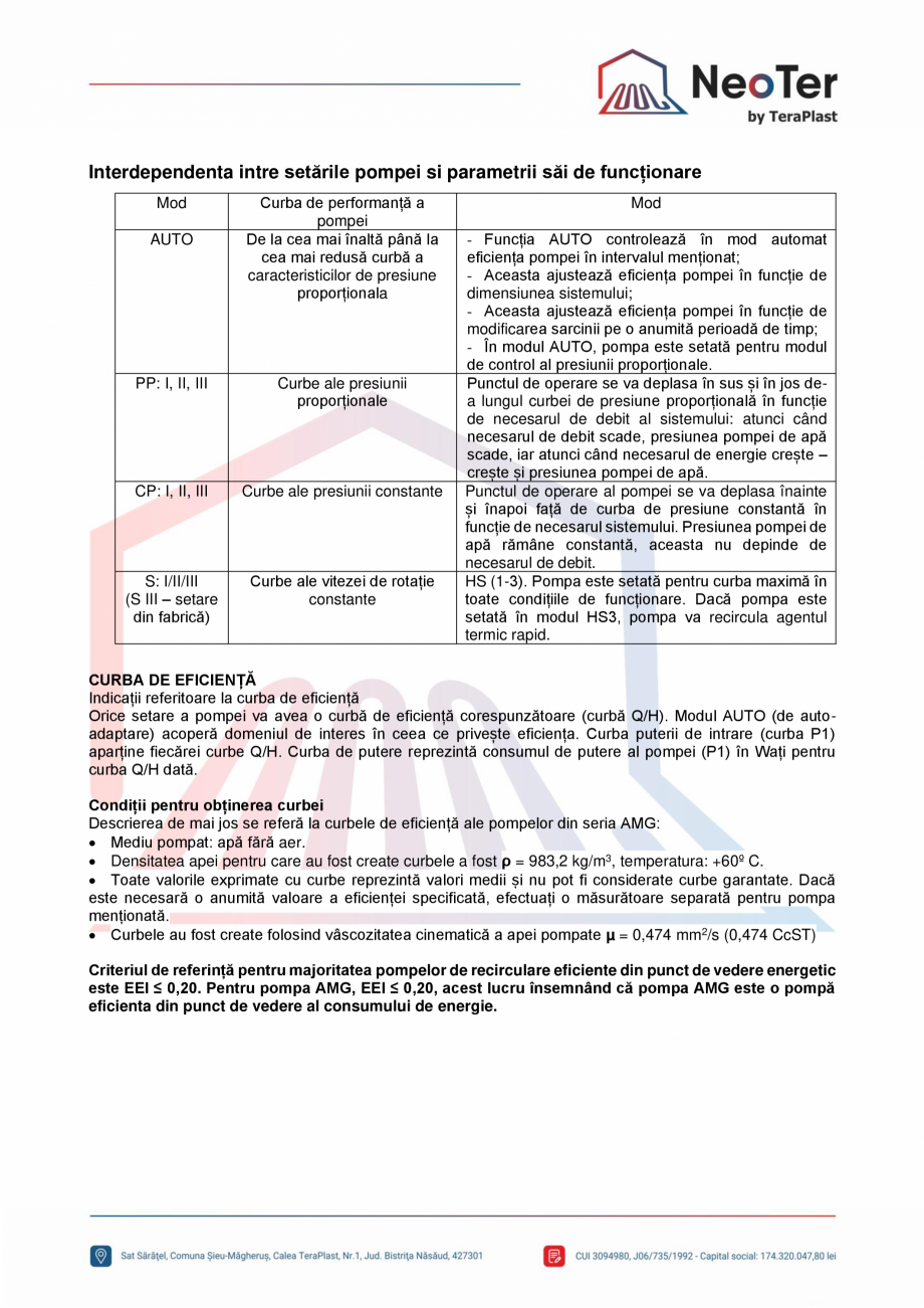 Pagina 8-Kit amestec 130 mm TeraPlast IBO Fisa tehnica Romana  de presiune constantă, viteza II

7

CP III
...