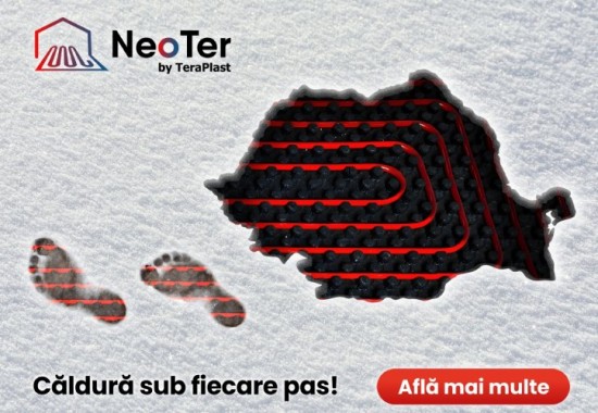 Sistem de incalzire prin pardoseala cu agent termic  TeraPlast