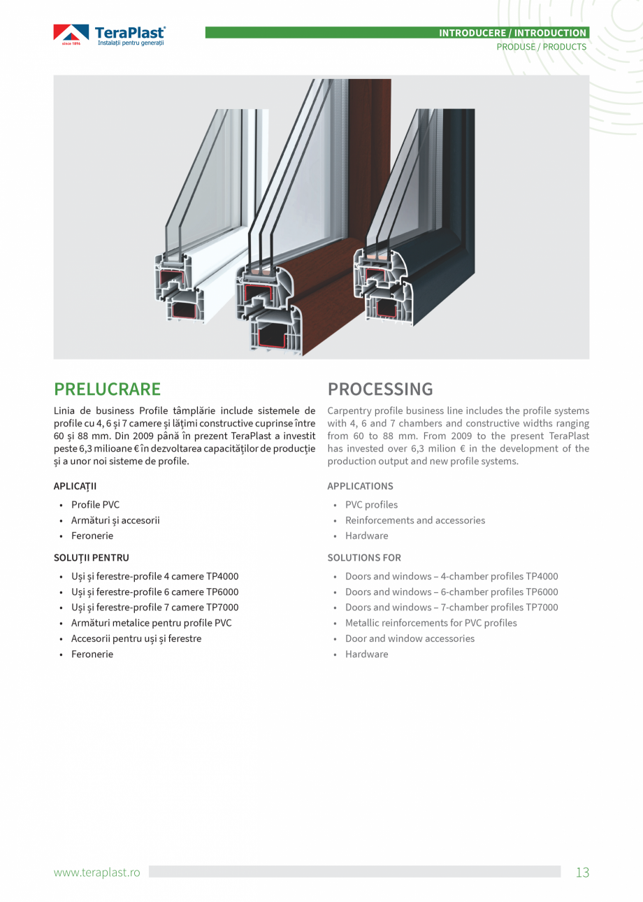 Pagina 13-Catalog tehnic - Drenaj  Catalog, brosura Romana, Engleza itica noastră de investiții a fost...