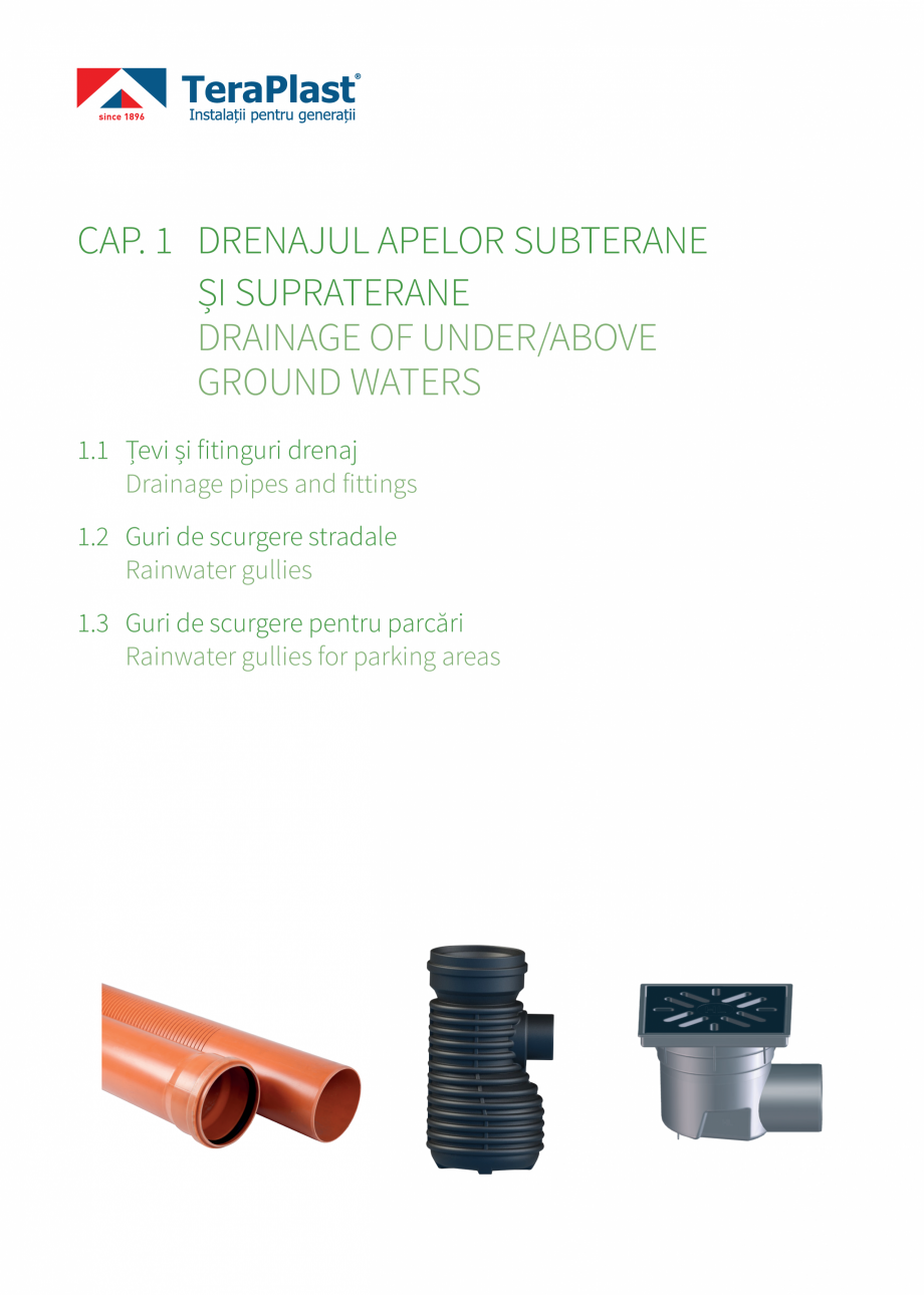 Pagina 17-Catalog tehnic - Drenaj  Catalog, brosura Romana, Engleza y has invested constantly in technological...