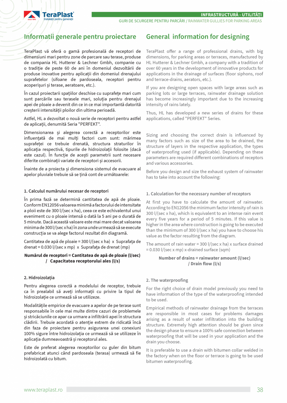 Pagina 38-Catalog tehnic - Drenaj  Catalog, brosura Romana, Engleza tecție cabluri electrice
Cable protection...