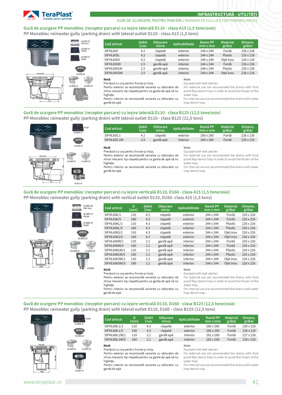 Pagina 41-Catalog tehnic - Drenaj  Catalog, brosura Romana, Engleza e pot instala
simplu și extrem de rapid, ...