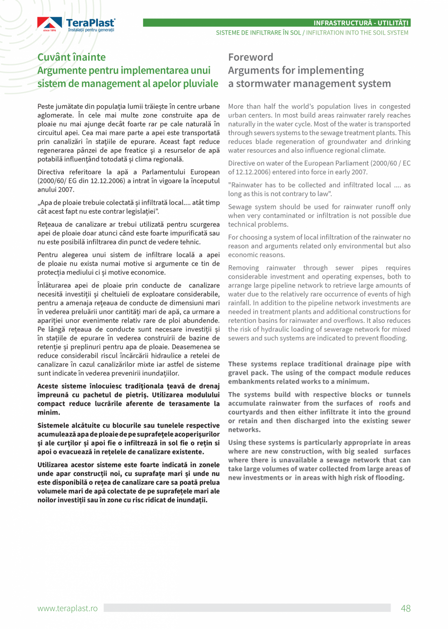 Pagina 48-Catalog tehnic - Drenaj  Catalog, brosura Romana, Engleza  are also available and can be ordered...