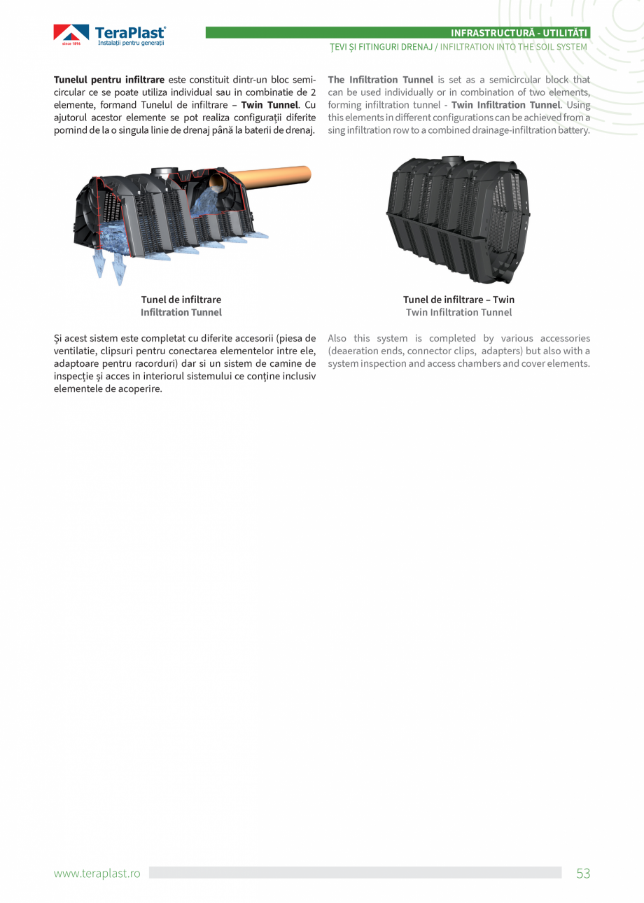 Pagina 53-Catalog tehnic - Drenaj  Catalog, brosura Romana, Engleza ing with the next
section.
The maximum...