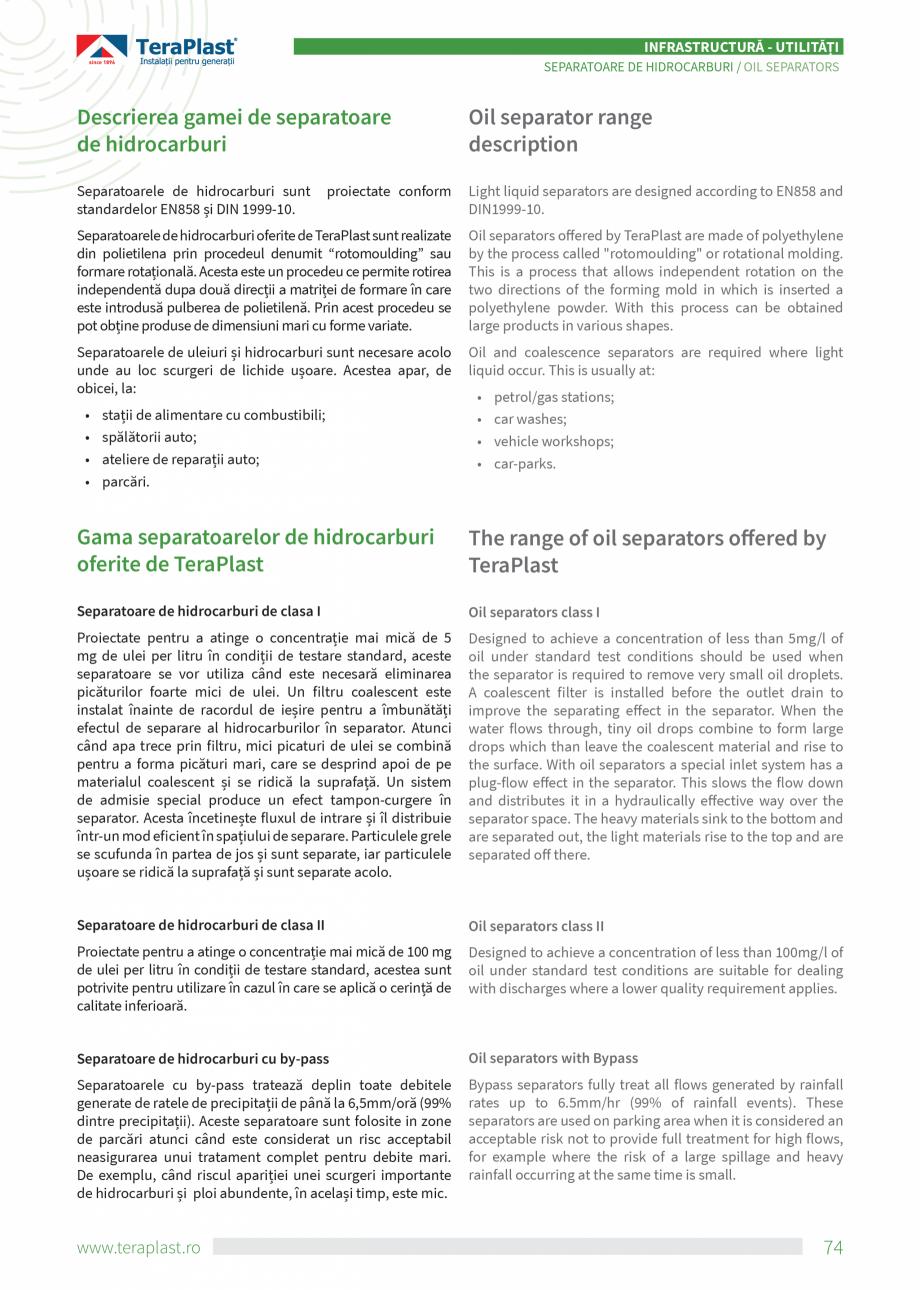 Pagina 74-Catalog tehnic - Drenaj  Catalog, brosura Romana, Engleza  sealed together by elastomeric gaskets...