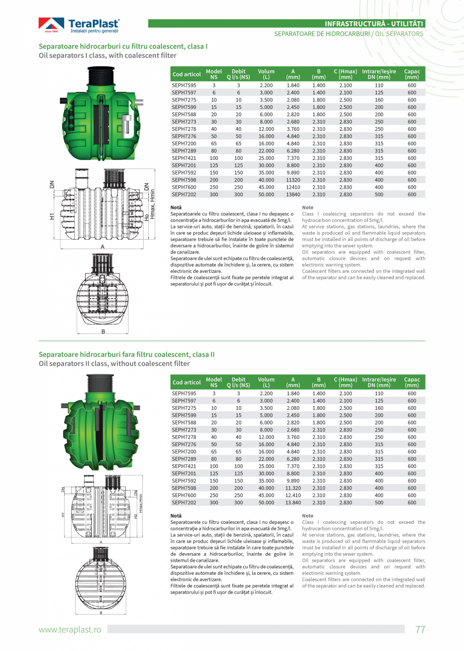 Pagina 77-Catalog tehnic - Drenaj  Catalog, brosura Romana, Engleza  PVC cu D400mm.

Made of polyethylene,...