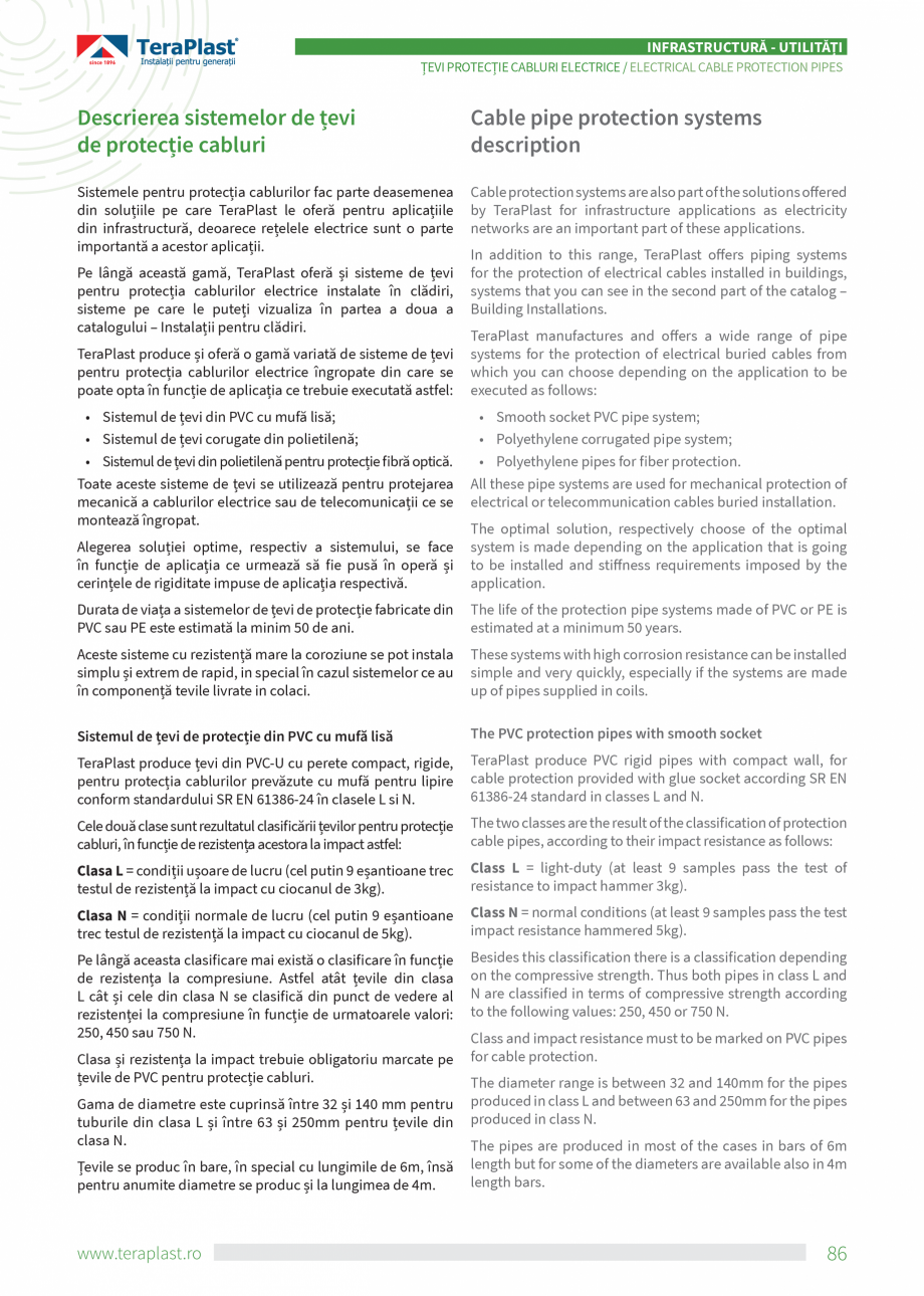 Pagina 86-Catalog tehnic - Drenaj  Catalog, brosura Romana, Engleza ub telescop D315 - cu manşetă D400/315...