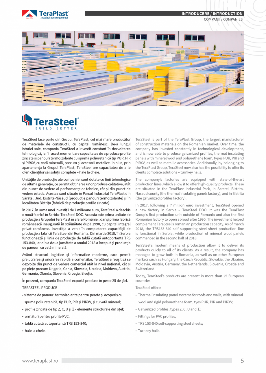 Pagina 5-Catalog tehnic - Interioare  Catalog, brosura Romana, Engleza  ncepe producția de tâmplărie...